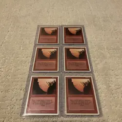 Lot of (6) 1995 Magic The Gathering MTG Fissure 4th Edition Authentic & Official - Image 5