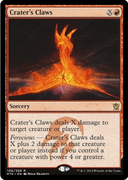 Crater's Claws 106/269 Khans of Tarkir MTG Rare - Image 1