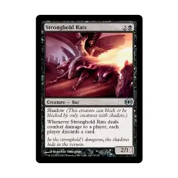 WOTC MtG Future Sight Stronghold Rats (U) EX - Image 1
