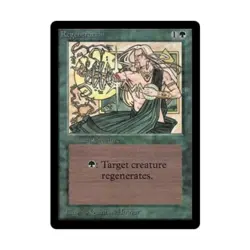 WOTC MtG Beta Regeneration (C) EX - Image 1