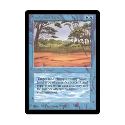 WOTC MtG Beta Phantasmal Terrain (C) EX - Image 1