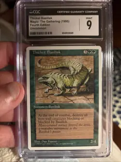 Thicket Basilisk MTG Core Set 4th Edition - CGC Mint 9 - Image 1