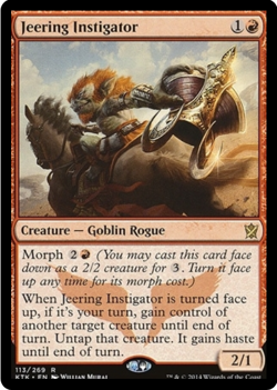 Jeering Instigator 113/269 Khans of Tarkir MTG Rare - Image 1