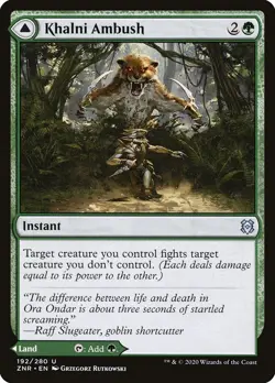 Khalni Ambush / Khalni Territory [X] Zendikar Rising (ZNR #192)  MtG NM - Image 1
