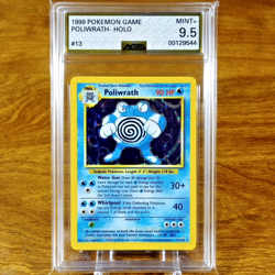 Pokemon Base Set Unlimited Poliwrath 13/102 AGS Mint+ 9.5 Holo Rare 1999 - Image 1