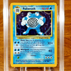 Pokemon Base Set Unlimited Poliwrath 13/102 AGS Mint+ 9.5 Holo Rare 1999 - Image 2