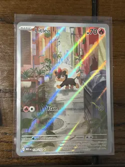 Litleo IR ILLUSTRATION RARE 139/132 Mega Evolution English Pokemon TCG NM - Image 1