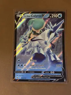 Ice Rider Calyrex V 45/198 Ultra Rare Chilling Reign 2021 Pokemon TCG Mint - Image 1