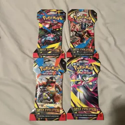 Pokemon Mega Evolution Sleeved Booster Packs (1) Random In Hand - Image 1