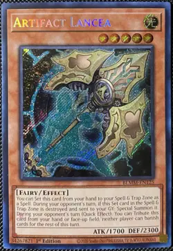 Artifact Lancea BLMM-EN125 Battles of Legend: Monster Mayhem 1st Ed Yugioh Card - Image 1
