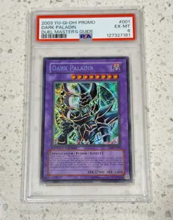 2003 Yugioh Dark Paladin DMG-001 PSA 6 Duel Master’s Guide Promo- Fresh Cert - Image 3