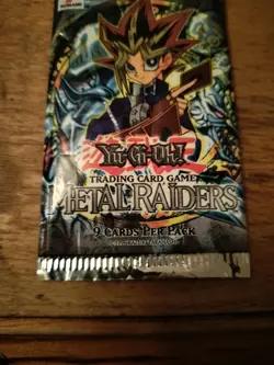 Metal Raider Booster Pack - Factory Sealed YuGiOh 1996 Sealed - Image 2