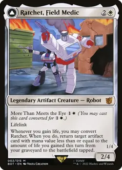 Ratchet, Field Medic Regular - Transformers MTG-NM - Image 1