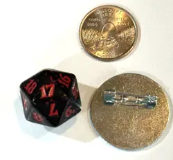 MTG Magic the Gathering Rakdos Spindown D20 Die & Coin Guild Pin 2020 - Image 2