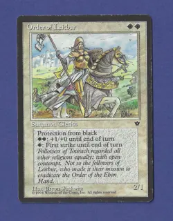1994 Magic the Gathering - Order of Leitbur (Woman) Summon -Fallen Empires MTG - Image 1