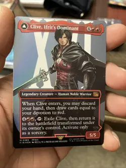 Clive, Ifrit's Dominant (0385) (Borderless) Final Fantasy Foil - Image 1