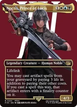 Noctis, Prince of Lucis (Borderless) Final Fantasy Foil - Image 1