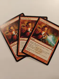 3x Galvanic Blast #91 (NM / LP) Scars of Mirrodin SOM MTG Magic English ENG - Image 1