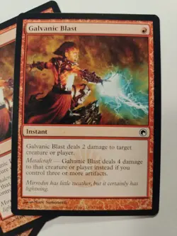 3x Galvanic Blast #91 (NM / LP) Scars of Mirrodin SOM MTG Magic English ENG - Image 2