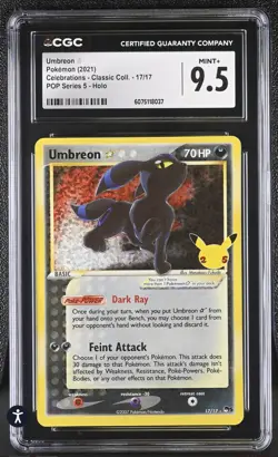 Pokemon Celebrations Gold Star Umbreon 17/17 CGC MINT 9.5 - Image 1