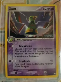 Xatu 49/115 STAMPED HOLO Uncommon Pokemon TCG Unseen Forces NEAR MINT - Image 1