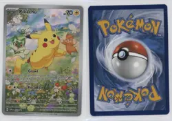 Pikachu (Paldea Adventure Chest) Holo Pokemon Scarlet & Violet Black Star Promo - Image 3