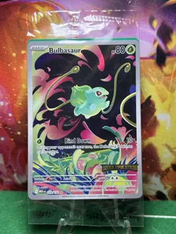 Pokemon Bulbasaur Mega Evolution 133/132 English BOX TOPPER SEALED - Image 1