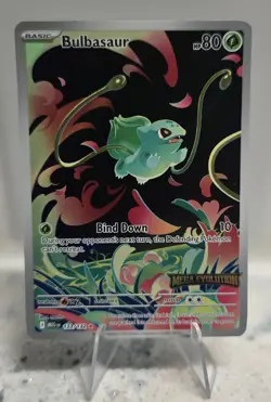 Bulbasaur 133/132 Pokemon TCG Mega Evolution Stamped Promo - Opened - Image 1
