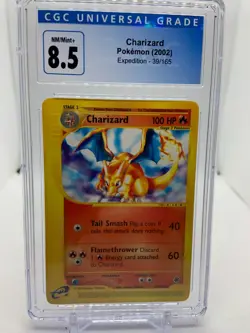 Charizard Non Holo 39/165 2002 Expedition Set CGC 8.5 Pokemon TCG - Image 1