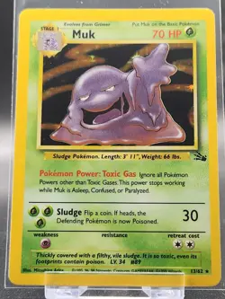 Pokemon TCG - Muk 13/62 - Fossil - Holo Rare - Not 1st Edition - Lp - Image 1