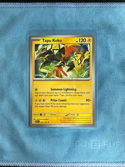 Pokemon TCG Tapu Koko 065/191 Surging Sparks Non-Holo Exclusive - Image 1