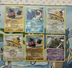 Vintage Pokemon Card Lot Reverse Holo Fire Dragonite Claydol Milotic - Image 1