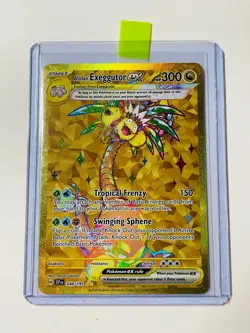 Pokemon TCG Alolan Exeggutor EX 248/191 Gold Hyper Rare Holo Surging Sparks Card - Image 2