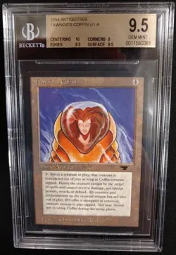 BGS 9.5 GEM MINT Tawnos's Coffin Antiquities MTG Magic Graded Card - Image 1