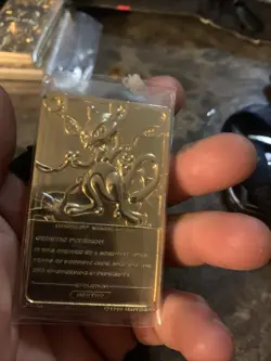 Pokemon 23K Gold Plated Mewtwo Trading Card 1999 Burger King Limited Edition - Image 4