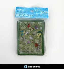 POKEMON CENTER JAPANESE 64 CARD SLEEVES LARVITAR SEALED - Image 1