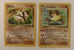 Pokemon Trading Card Game TCG Jungle Mankey & Primeape 43/64 - 55/64 - Image 1