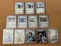 Pokemon Trading Card (TCG) Trainers - Holo, Reverse Holo & Full Art (Lot of 12) - Image 1