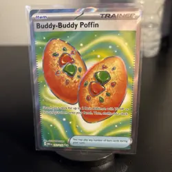 Buddy Buddy Poffin 167/132 Mega Evolution Secret Rare Pokemon Card NM - Image 1