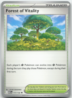 Forest of Vitality 117/132 Mega Evolution Pokemon Card NM - Image 1