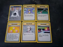 Pokemon Tcg Card Lot: Double Colorless Energy, Switch, Gust Of Wind, Revive, Oak - Image 1