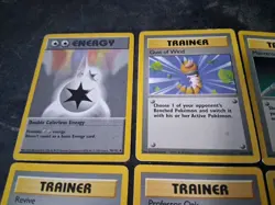 Pokemon Tcg Card Lot: Double Colorless Energy, Switch, Gust Of Wind, Revive, Oak - Image 2