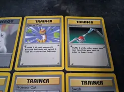 Pokemon Tcg Card Lot: Double Colorless Energy, Switch, Gust Of Wind, Revive, Oak - Image 4