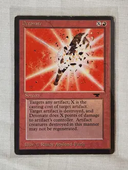 Played Detonate Antiquities Mtg Magic the Gathering - Image 1