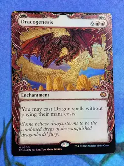 1x FOIL SHOWCASE Dracogenesis, NM, TDM, Magic: the Gathering, MtG - Image 2