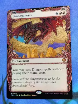 1x FOIL SHOWCASE Dracogenesis, NM, TDM, Magic: the Gathering, MtG - Image 3