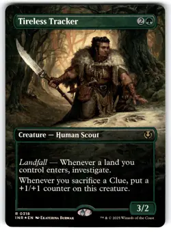 FOIL Tireless Tracker (Borderless) #318 Innistrad Remastered - Image 1