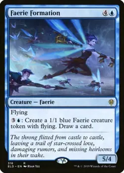 X 1 Faerie Formation NM Throne of Eldraine 316 MTG Magic The Gathering - Image 1