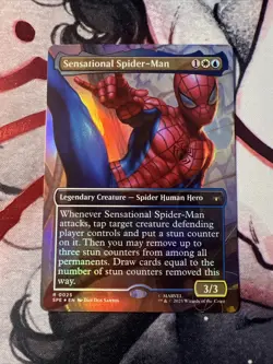 Sensational Spider-Man (Borderless) Marvel's Spider-Man: Eternal-Legal Foil NM - Image 1