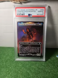 Magic LOTR The Gathering SAMWISE The Stouthearted #449 Scene Foil PSA 10 pop 57 - Image 1